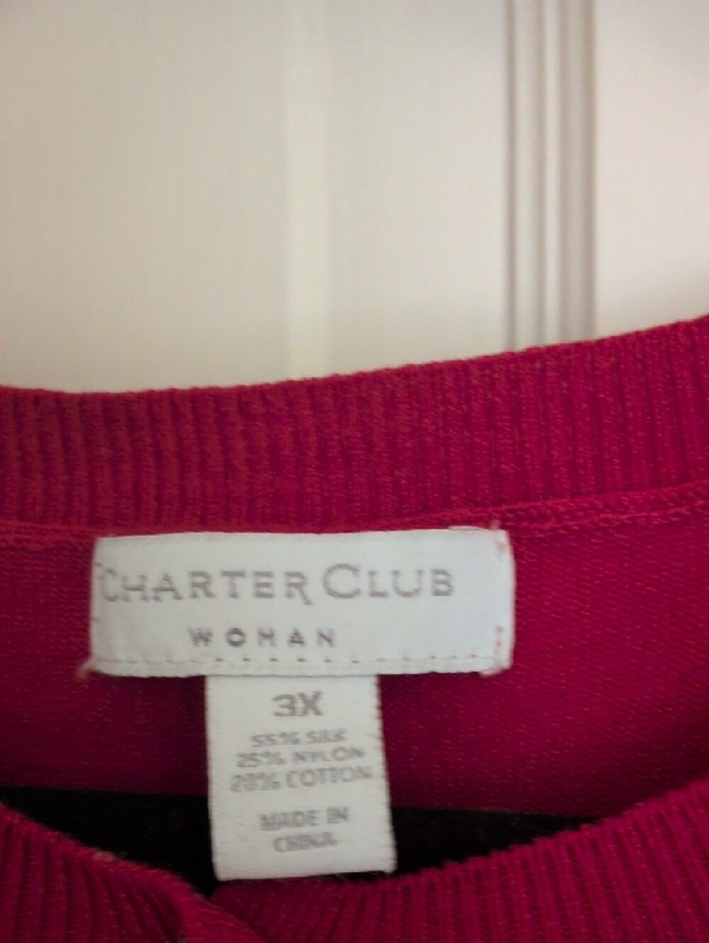 Charter Club Red Button-Front Cardigan - Picture 2 of 4